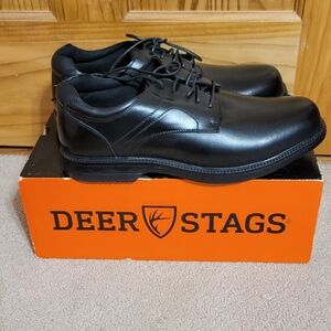 Deer‎ Stags New Black Smith Supro Sock Memory Foam Mens Dress Shoes 12